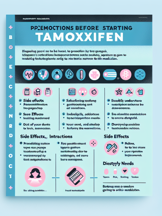 Precautions before starting tamoxifene