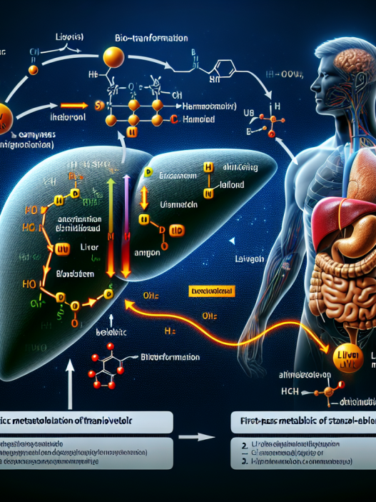 Hepatic metabolism of stanozololo compresse: first-pass effect